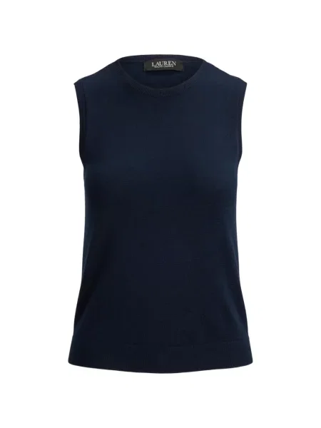 Top Lauren Ralph Lauren fără mâneci albastru
