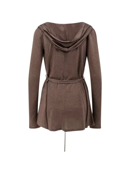 Cu centură cardigan Max Mara din lyocell maro