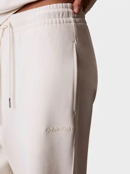 Махровые спортивные штаны Calvin Klein белые