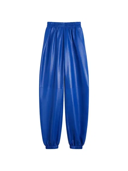 Δερμάτινο παντελόνι joggers Givenchy μπλε