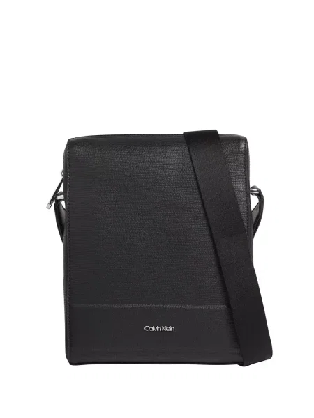 Geantă crossbody Calvin Klein cu autograf negru