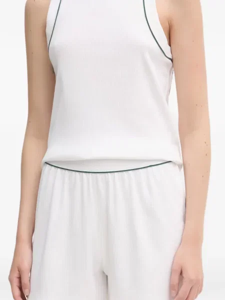 Pijamale Lacoste tricotate alb