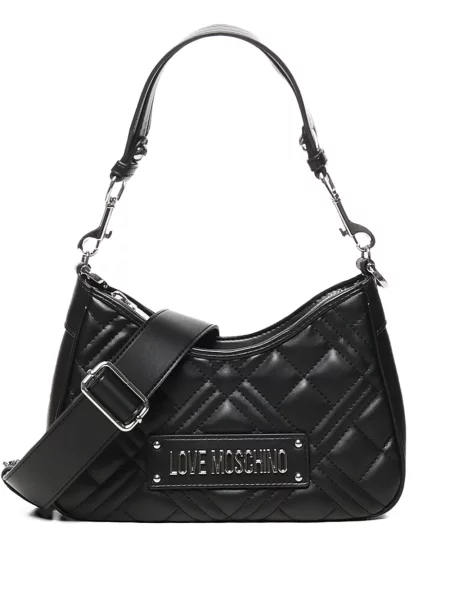 Geantă Love Moschino cu autograf negru