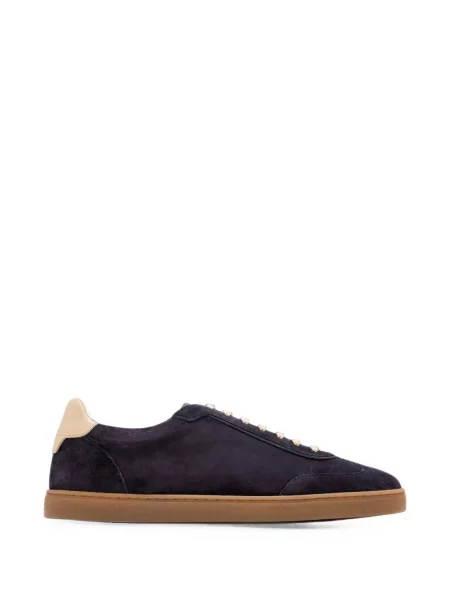 Sneakerși Brunello Cucinelli din piele de căprioară albastru