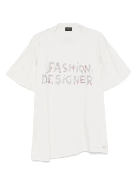 Tricou Balenciaga zdrențuiți gri