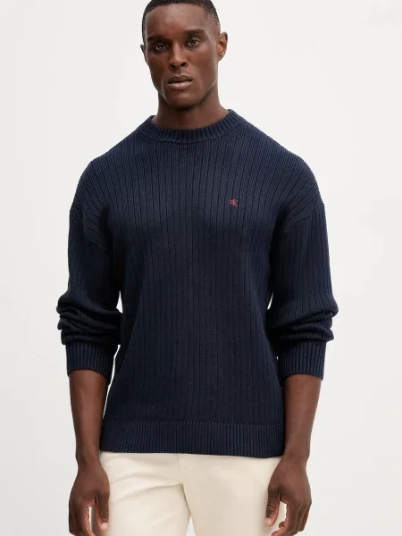 Пуловер Calvin Klein Jeans мъжки тъмносиньо