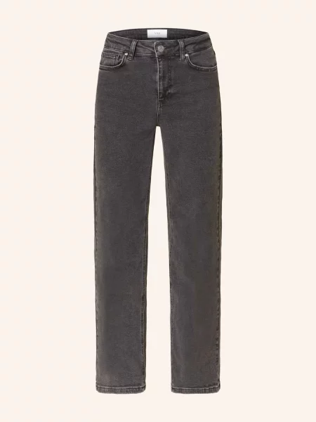 Y.A.S. Jeansy Straight grau szare