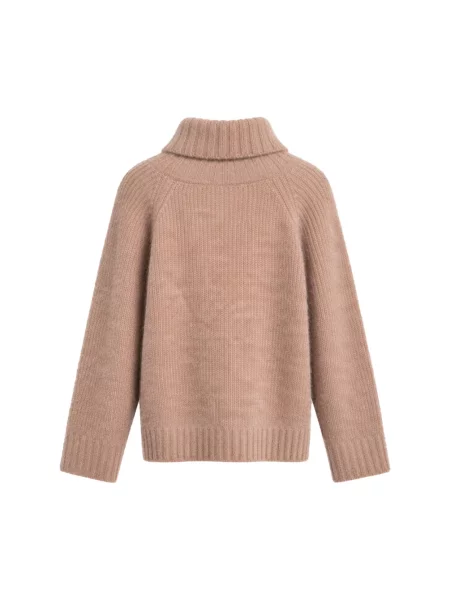 Sweter z golfem Sand do golfa różowy