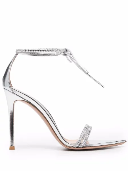Sandale Gianvito Rossi argintiu