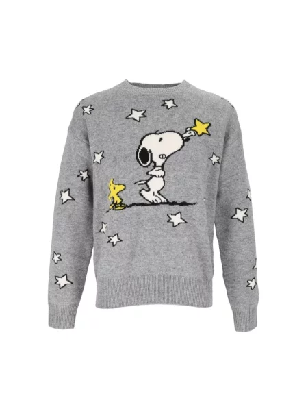 Sweter Mc2 Saint Barth wełniany szary
