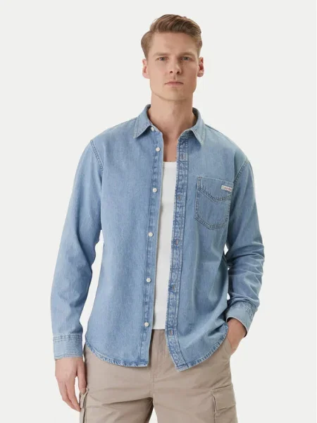 Calvin Klein Jeans Cămașă ESSENTIAL CLASSIC denim albastru