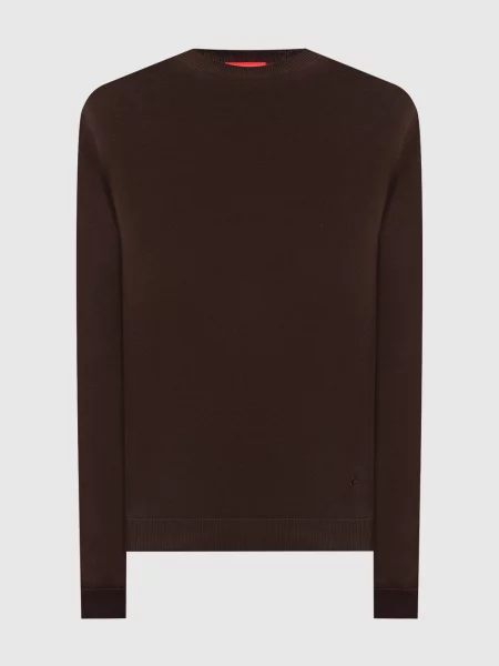 Шелковый свитер Isaia коричневый