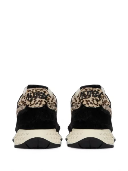 Sneakerși Autry cu imagine cu model leopard negru
