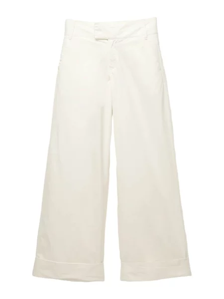 Pull&Bear Pantaloni alb