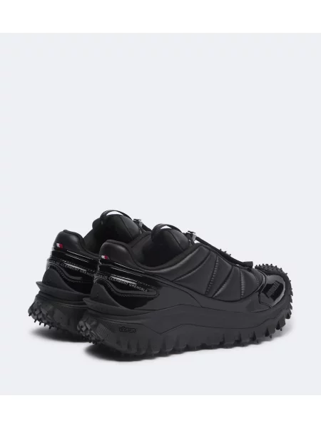 Sneakerși Moncler Trailgrip din piele negru