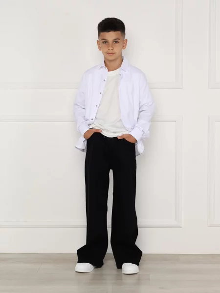 Дитячі Широкі джинси YUKI чорний