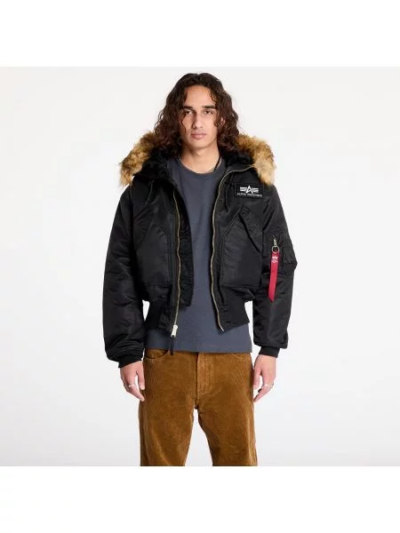 Яке Alpha Industries Hooded Black M черно