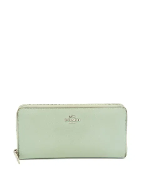 Portofel Coach din piele verde