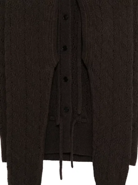 Cardigan Alainpaul tricotate maro
