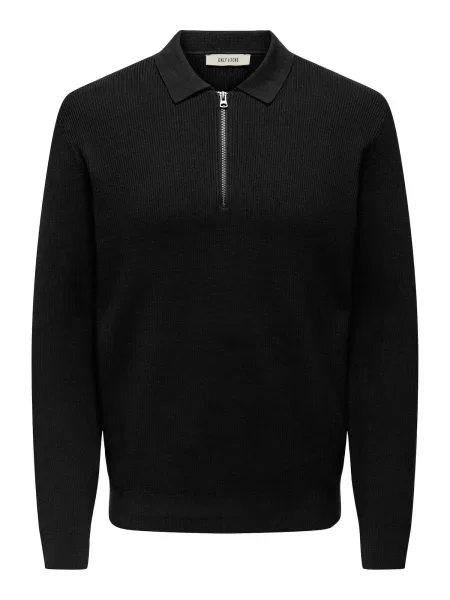 Only & Sons Pulover ONSPHIL' negru