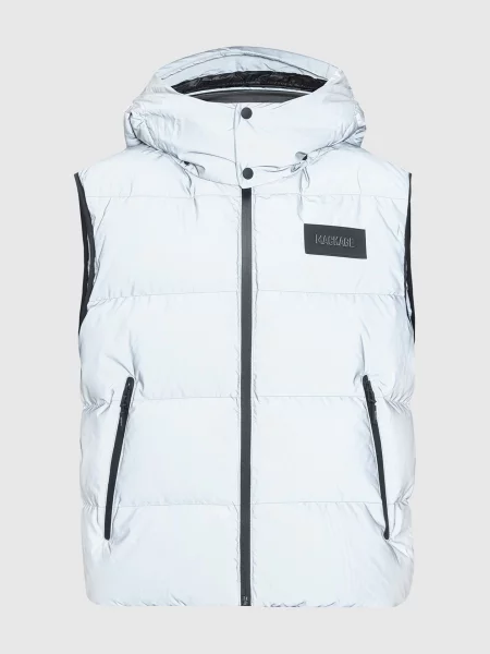 Пуховий жилет Hugh-Rf з логотипом Mackage сірий