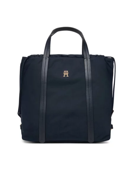 Batoh Tommy Hilfiger Th Soft Tote/Backpack Tmavomodrá