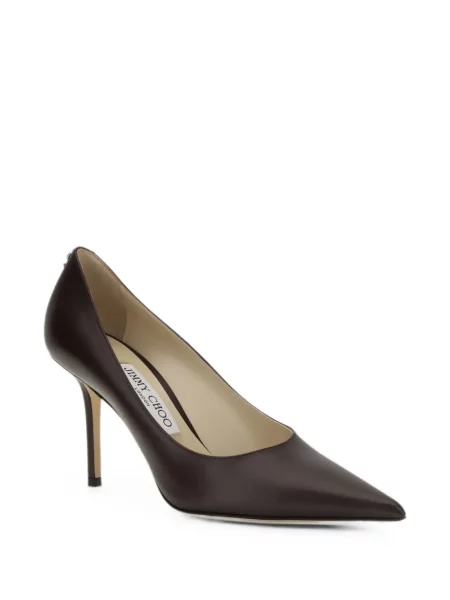 Pantofi cu toc Jimmy Choo din piele maro