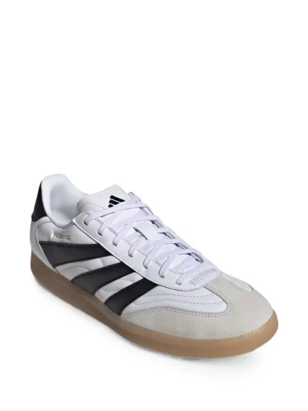 Sneakerși Adidas Predator din satin cu buline alb