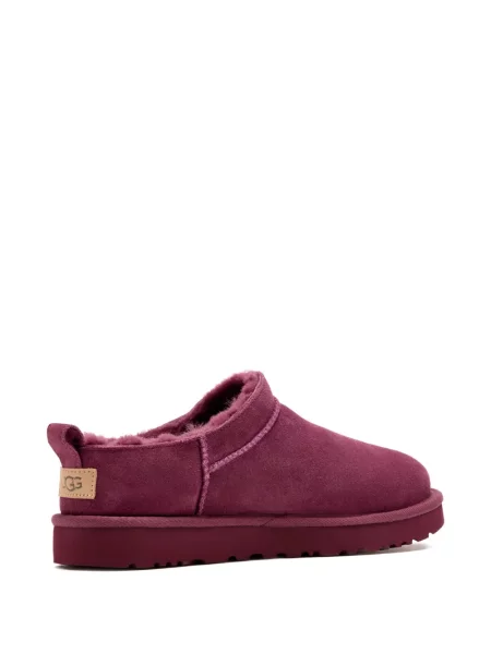 Papuci de casă Ugg din piele de căprioară roz