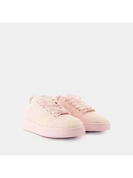 Sneakersy Burberry skórzane różowe