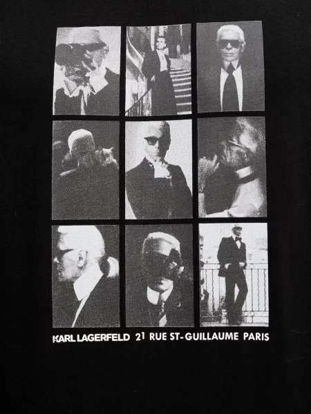 Футболка Karl Lagerfeld с принтом черная