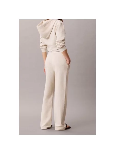 Calvin Klein Jeans Pantaloni trening Crem alb