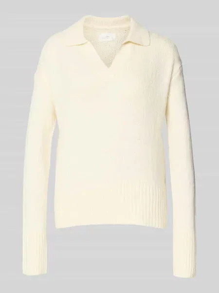 Sweter z dzianiny z dekoltem w serek Fynch-hatton