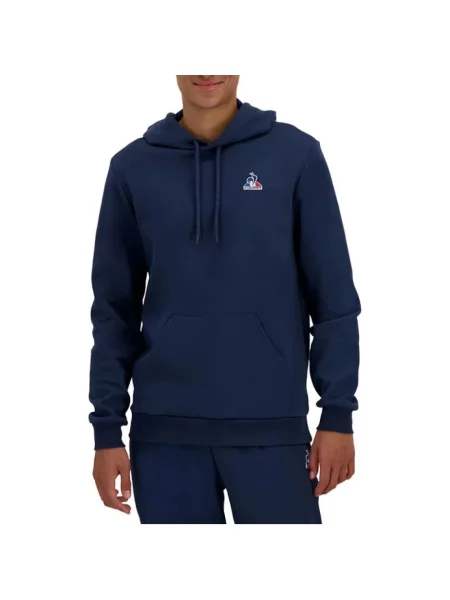 Bluza z kapturem Le Coq Sportif z kapturem klasyczna niebieska