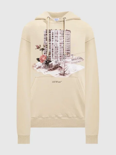 Худі Building Off-white бежеве