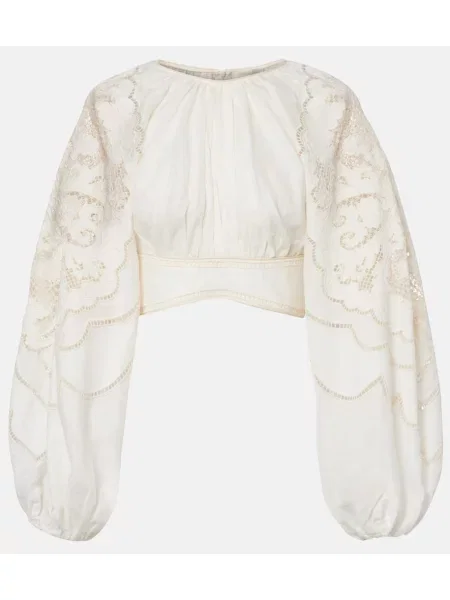 Cropp top Zimmermann de in alb