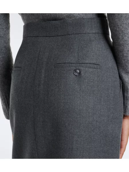 Fustă tip creion Max Mara de lână gri
