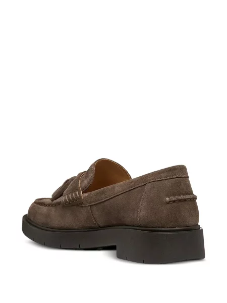 Pantofi loafer Geox din piele de căprioară maro