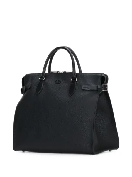 Geantă Valentino Garavani din piele negru