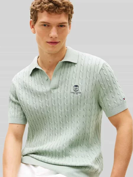 Tommy Hilfiger Polo jasny zielony