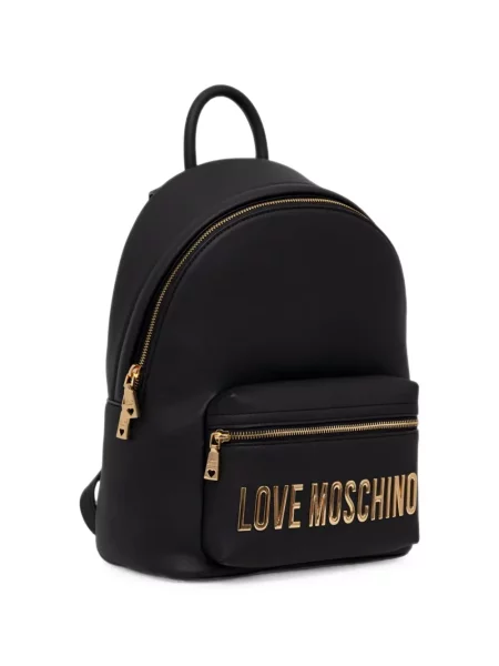 Rucsac Love Moschino cu autograf negru