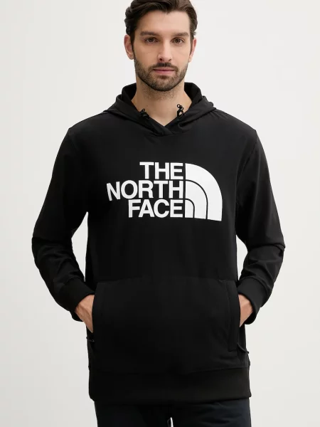 Geacă The North Face cu glugă negru