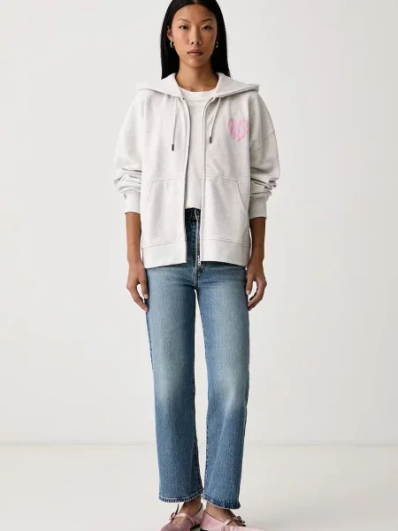 Guess Jeans кофта на застібці з капюшоном