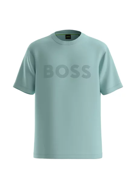 Tricou Boss cu autograf albastru