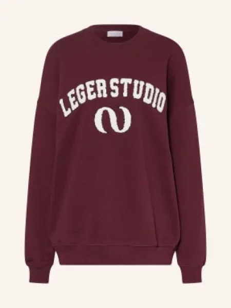 Leger Studio Oversized Mikina Isabelle tmavě červená