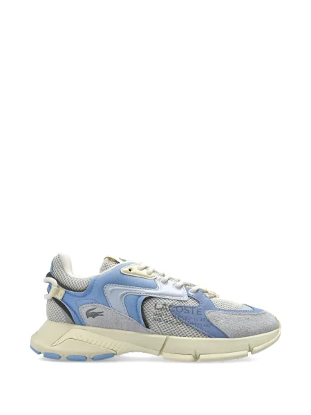 Sneakerși Lacoste cu șireturi din dantelă cu autograf albastru