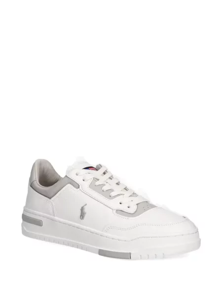 Sneakers Polo Ralph Lauren με κορδόνια με δαντέλα λευκό