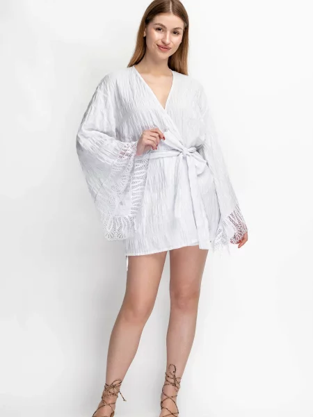 Женский халат из білий