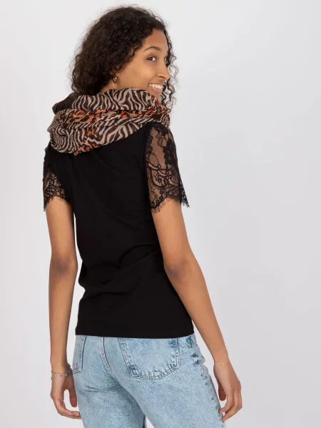 Fular Fashionhunters cu imagine maro