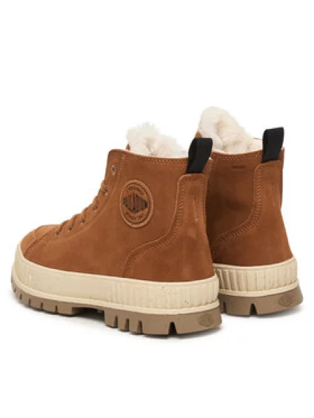Turistická obuv Palladium Pallashock Warm hnědá